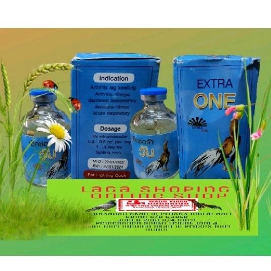 extra one extrasure biru 50ml extraone obat ayam burung tetelo lumpuh sendi bengkak