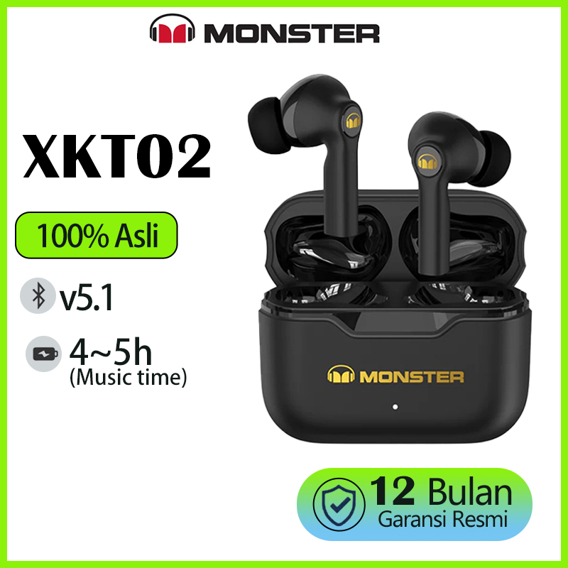 Monster Storm XKT02 Wireless Bluetooth Earphone Headset   Mini Earbuds TWS