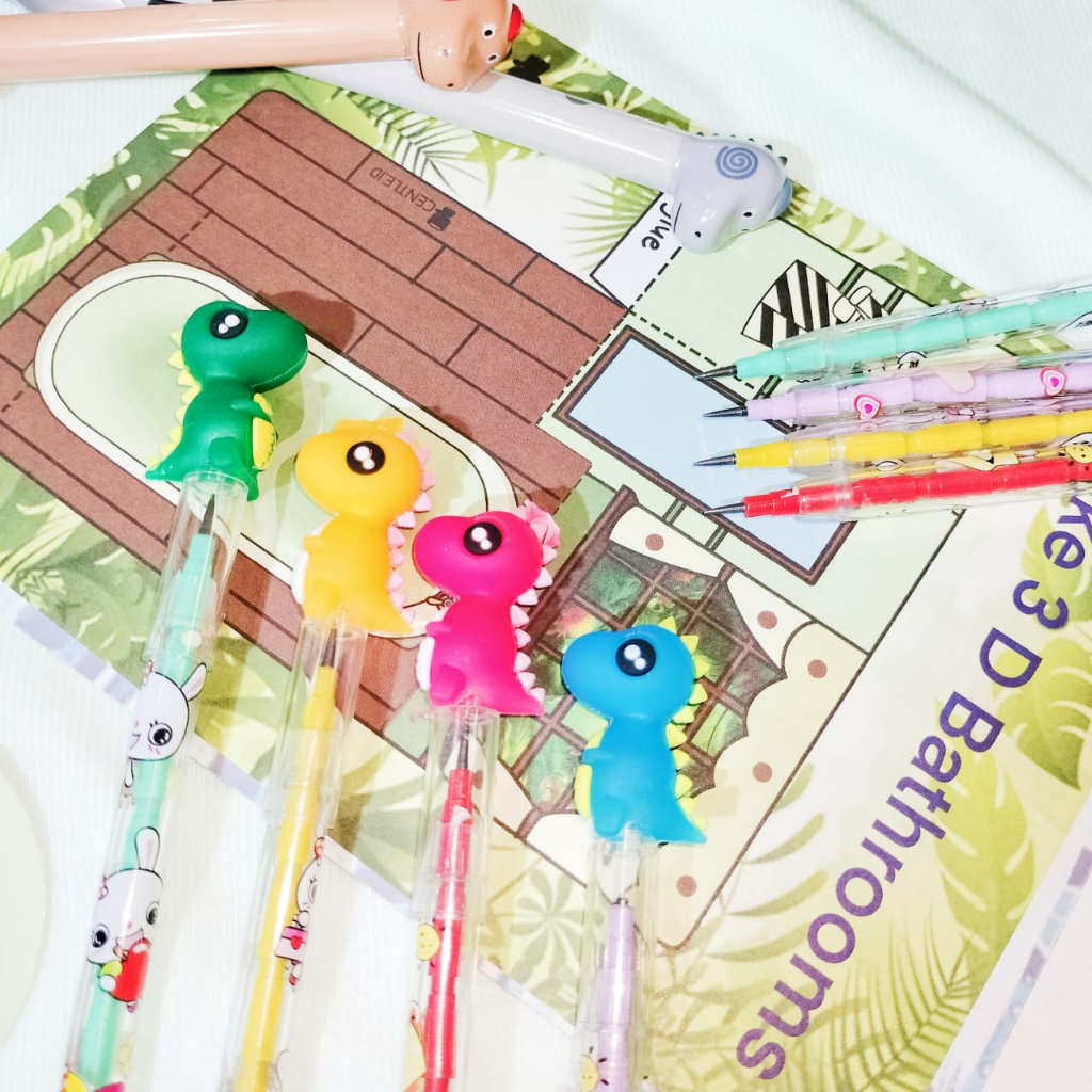 

Pensil Susun DINO Mini Pensil 2B harga Termurah / Pensil Bensia Karakter Dinosaurus warna-warni Stationary Premium Quality Bisa COD