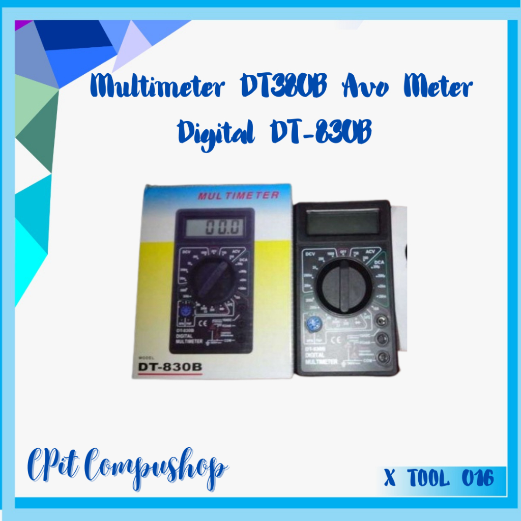 Multimeter DT380B Avo Meter Multitester Avometer Digital DT-830B