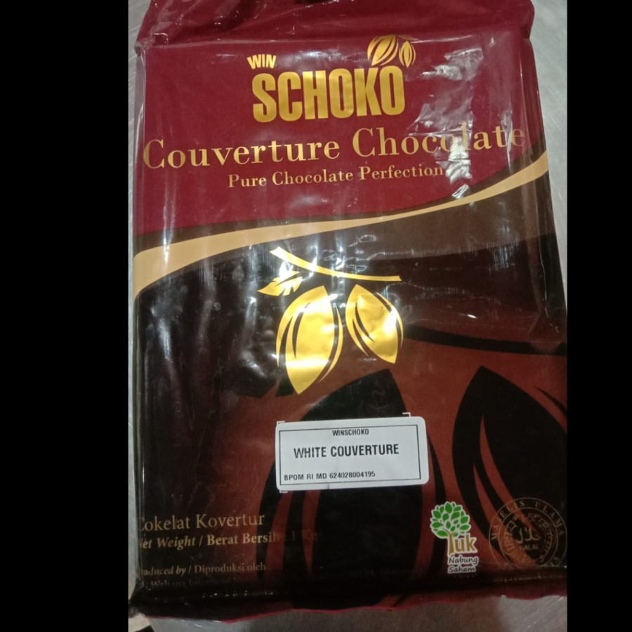 

White Couverture Block Schoko / Coklat Putih Couverture Schoko