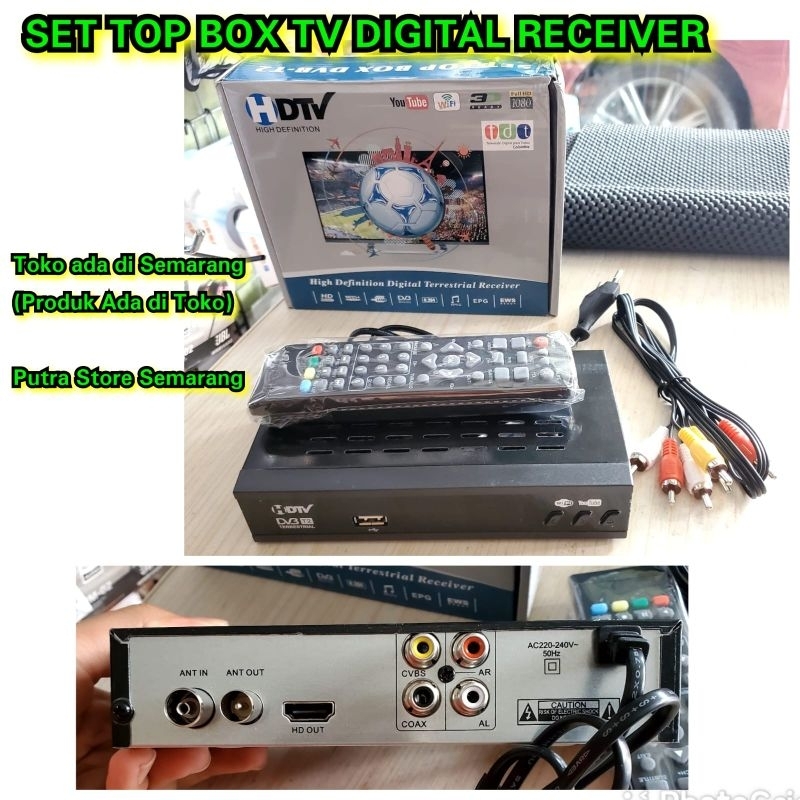 Set top box hdtv STB Tv digital Support Hdmi dan RCA Receiver tv digital