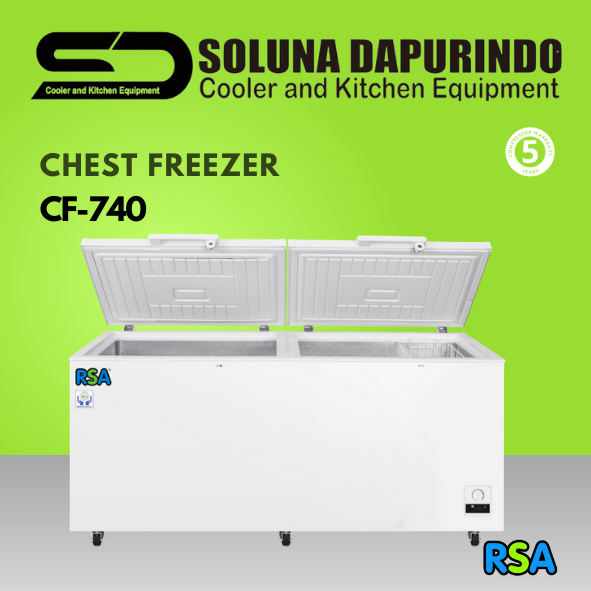 RSA Chest Freezer CF-740 / CF740 / CF 740 / Pembeku