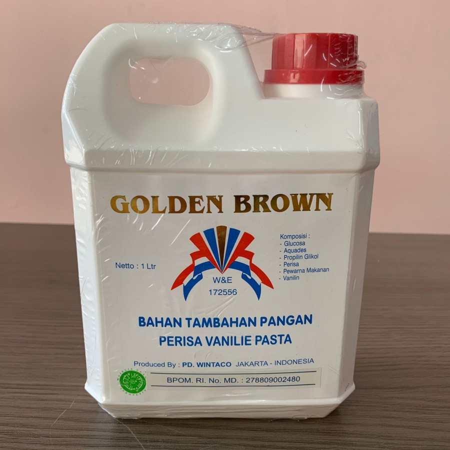 

Golden brown perisa vanilie pasta / pasta vanila