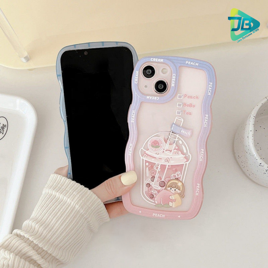 CUSTOM SOFTCASE WAVE GELOMBANG CLEAR CUSTOM BOBA FOR OPPO A3S A1K A5S A15 A16 A17 A17K A76 A37 NEO 9 A39 A57 A5 A9 A52 A53 A33 A54 A55 A57 2022 A77S A71 A74 A8 A31 A83 F1S A59 F5 F7 F11 PRO RENO 4 4F 5 5F 6 7 8 7Z JB8587