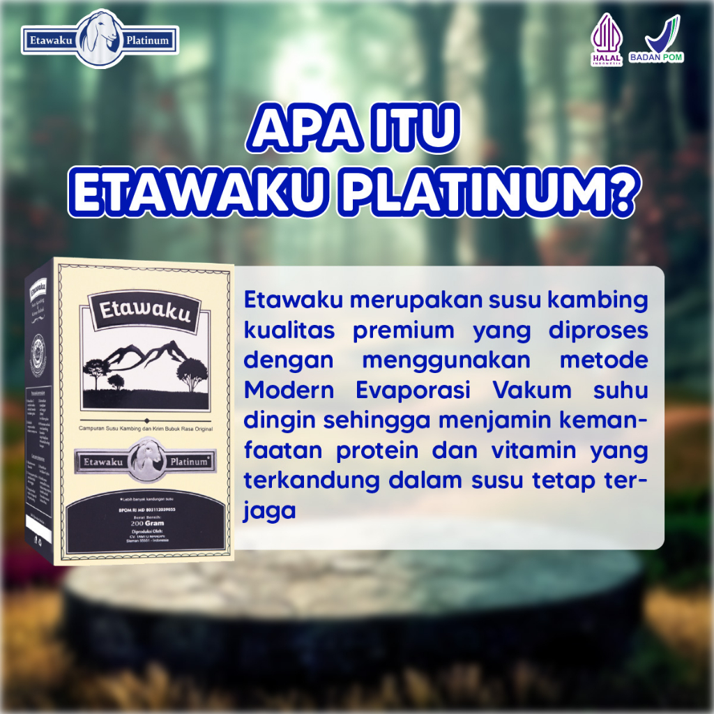 Susu Etawaku Platinum Original Bantu Atasi Masalah Pernapasan Tulang dan Sendi Paket 5 Box Isi 200gr