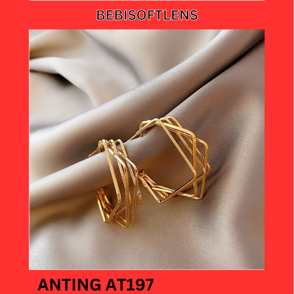 Anting AT197 Perak / Silver S925 Anting Unik Lucu Keren Fashion Wanita  /BB