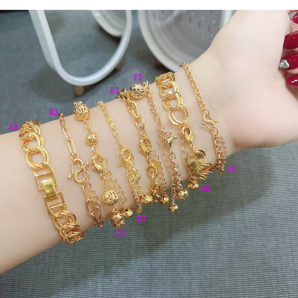 Gelang Tangan Wanita Xuping Rantai Lapis Emas - BB080