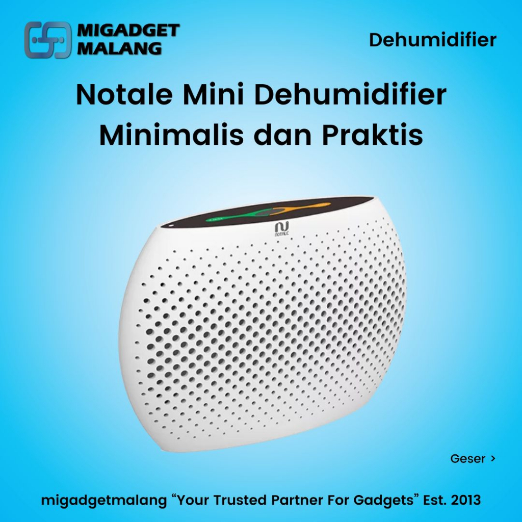 Notale Mini Dehumidifier Air Dryer Serap Kelembapan Dry Humidifier