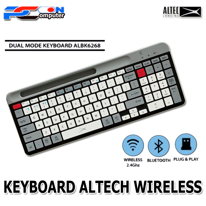 Keyboard ALTEC Dual Mode Wirelles/ Bluetooth Mini Komputer