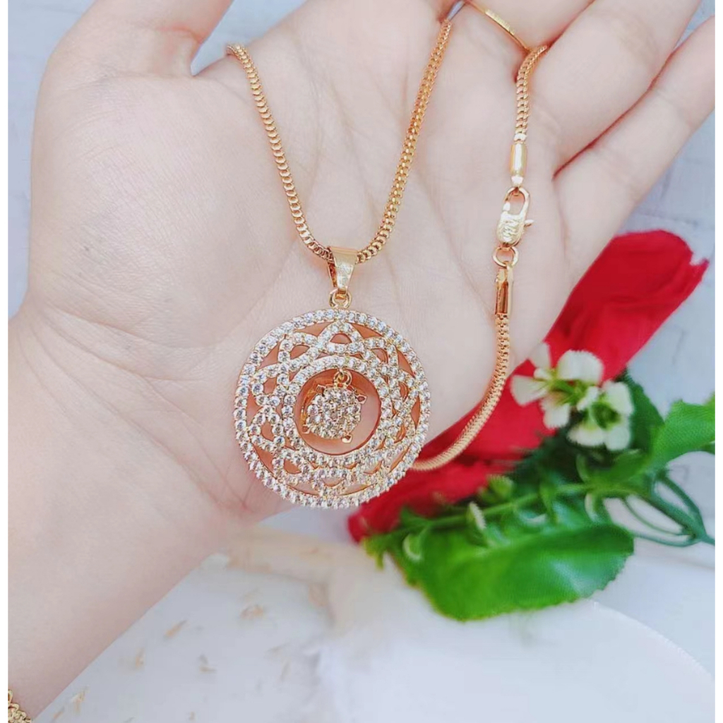 Kalung Xuping Mata Full Lapis Emas Perhiasan Fashion R11/R12