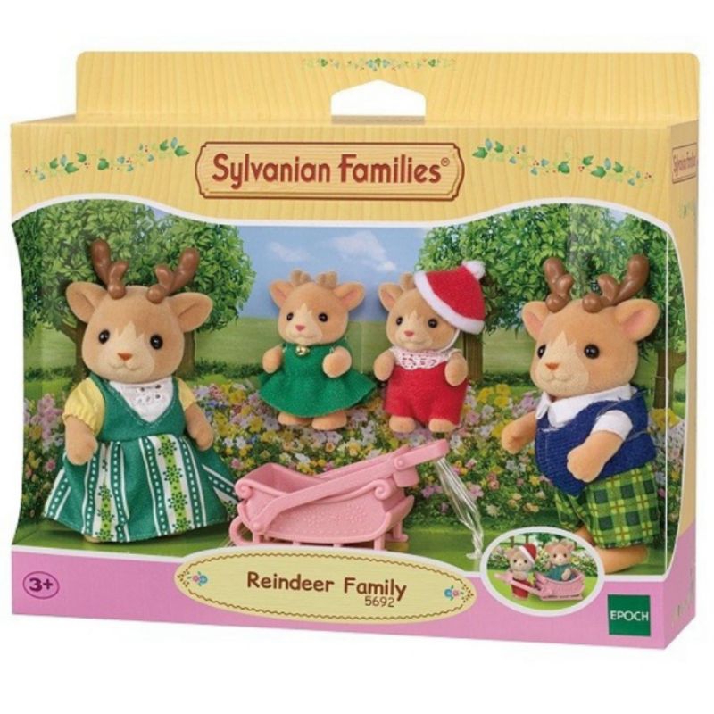 Mainan Boneka Sylvanian Families Reindeer Family Rusa Doll 4 Figure