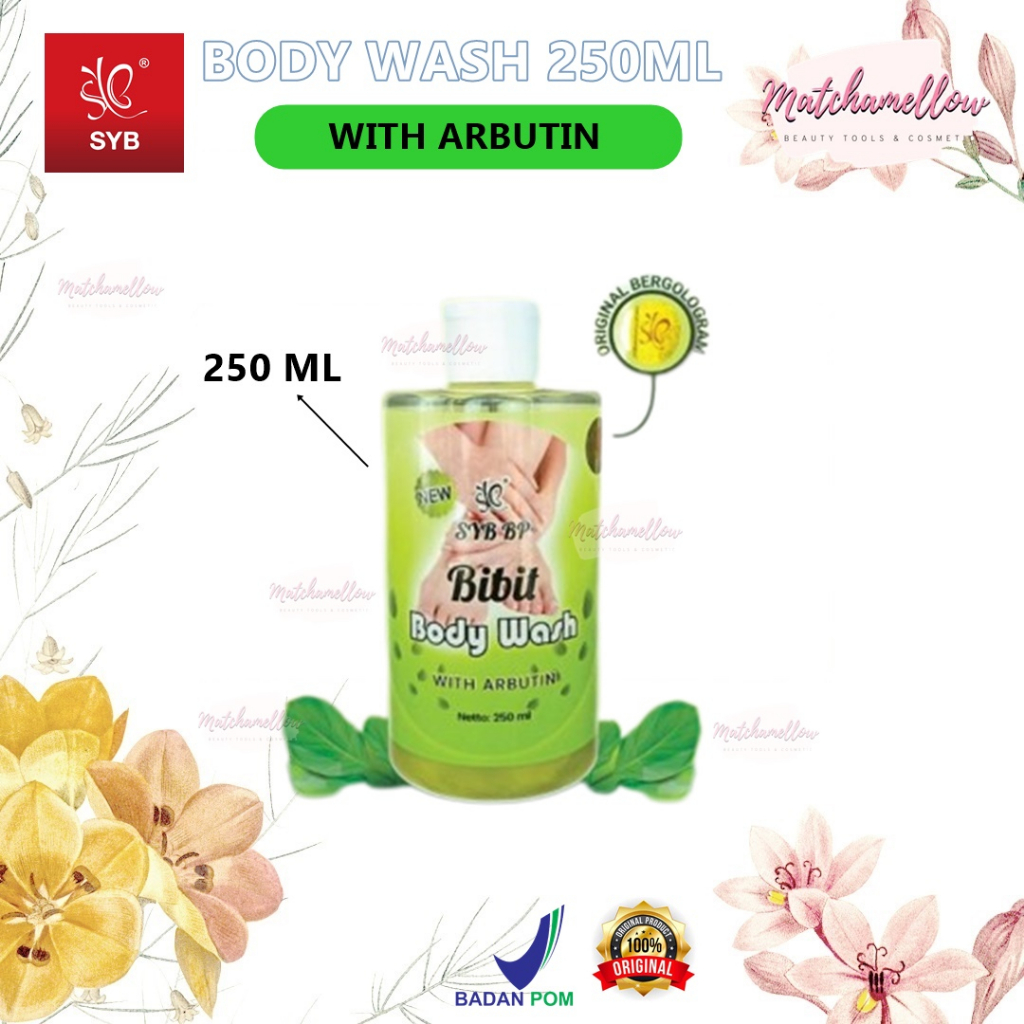 ❄️MATCHA❄️ SYB BODY WASH SHOWER GEL BIBIT PEMUTIH - BODY WASH SABUN CAIR 250ML BPOM ORIGINAL