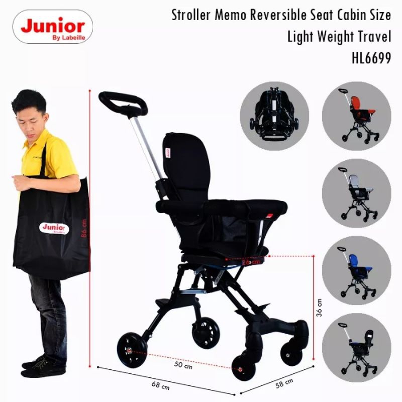 Stroller memo Reversible seat cabin size HL6699 by junior