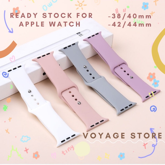 Apples series rubber Original Silicone Strap for apple watch series 8 7 45mm 41mm 49mm ULTRA iwatch sport silicone tali jam karet iwo 40mm 44mm smartwatch Strap