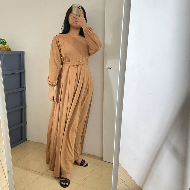 Gamis Dewanda Dress Maxi Fashion Muslim Wanita Terbaru Moscrepe Premium