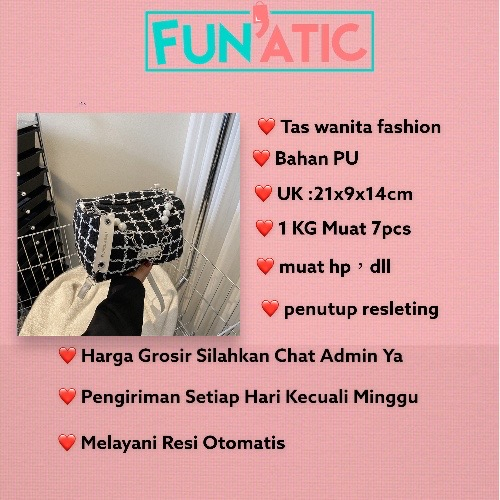 Funatic Tas Selempang Wanita Import Free Aksesoris Fashion Korean Style FA1108