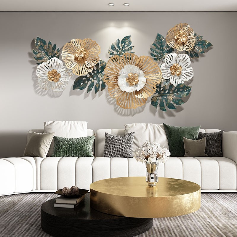 Pajangan Luxury Dinding Nordic / Hiasan Dinding Daun Gingko Turle Leaf Wall Decor Metal Besi Dekorasi Ruangan