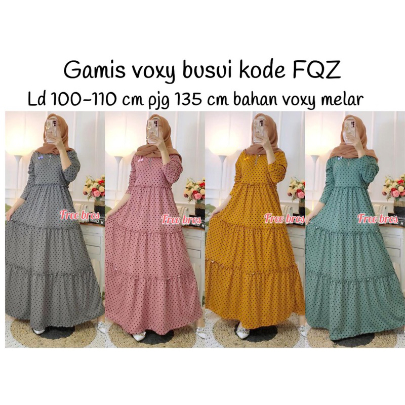 Gamis &amp; dress rayon premium  gwu