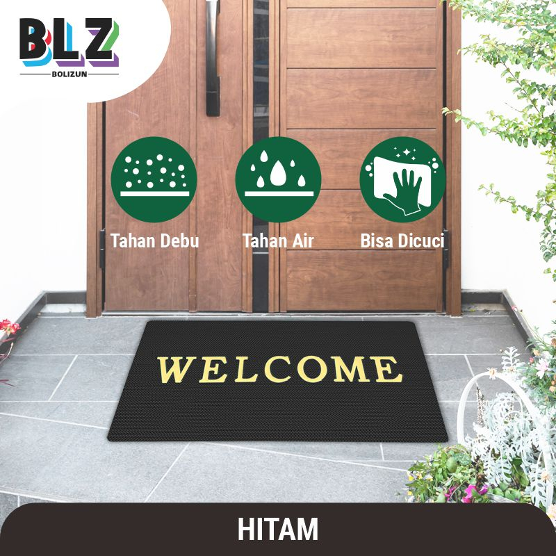 Bolizun Keset Karpet PVC JARING WELCOME Anti Slip 90x60