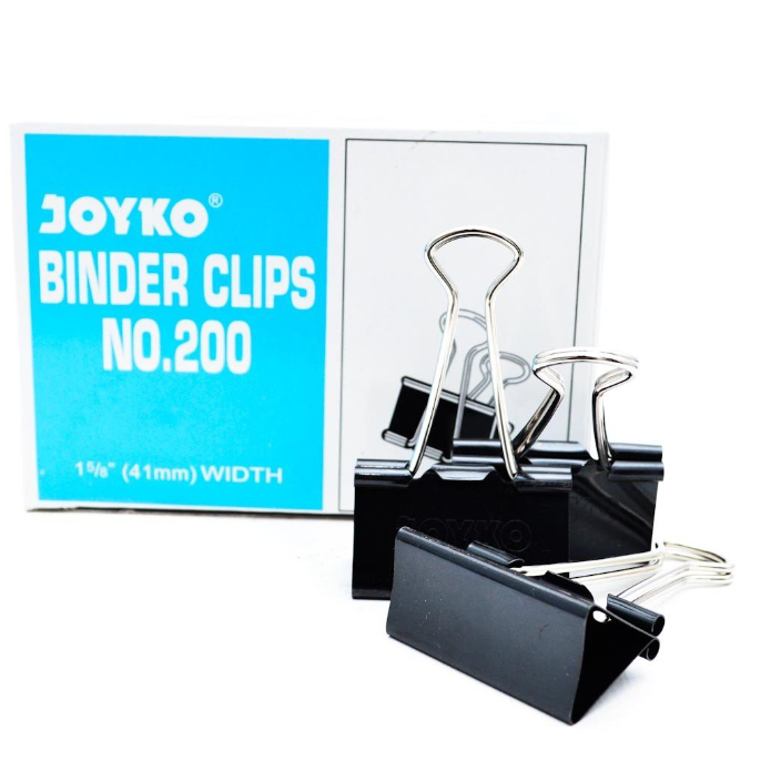 

(1Pack=12pcs) Binder Clip 200 / Klip Penjepit Kertas