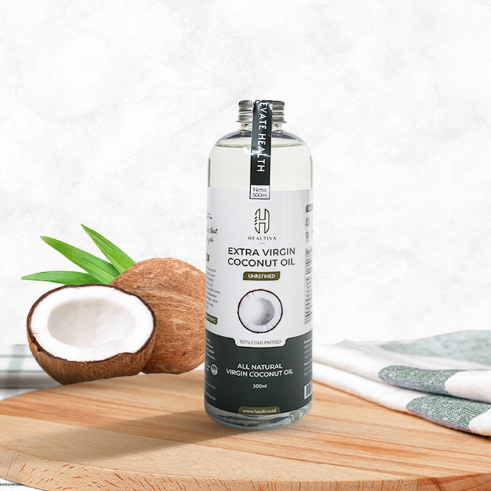 

HEALTIVA Minyak VCO Original 500ml / Extra Virgin Coconut Oil Minyak Kelapa Murni 100% Coconut Oil