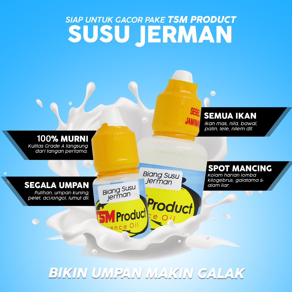 Essen Ikan Mas Nila Bawal Patin Aroma Biang Susu Jerman Paling Ampuh TSM PRODUCT