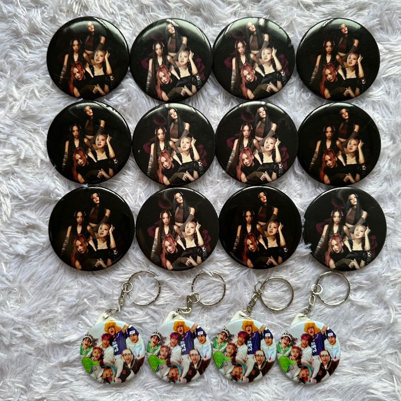 PIN UP BLACK PINK BORN PINK MIRROR KEYCHAIN NCT DREAM CANDY