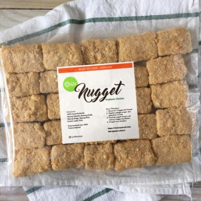 

NUGGET ORIGINAL AYAM PROBIOTIK ORGANIK FROZEN QV KITCHEN-