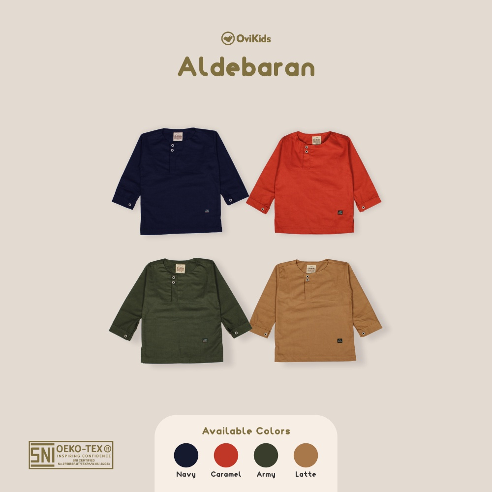 MAKAREEM ALDEBARAN KEMEJA KOKO ANAK KURTA BAJU LEBARAN ANAK BAJU KOKO ANAK LAKI LAKI BAJU PENDEK ANAK 2-8/9 TAHUN