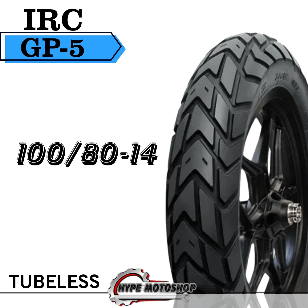 IRC GP5 TUBELESS DUAL PURPOSE RING 14 BAN MATIC BEAT VARIO NEX CROSS MIO TIPE DUAL PURPOSE