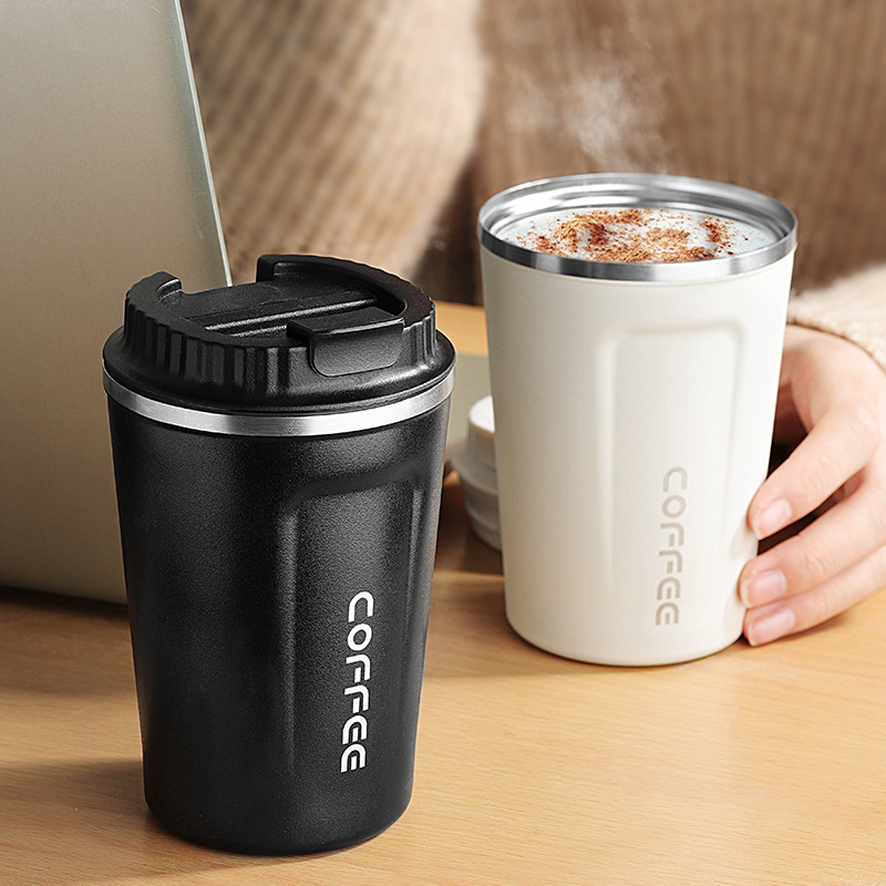 COD TRAVEL MUG TERMOS KOPI BOTOL AIR MINUM/TAHAN PANAS DAN DINGIN 500ML/DAPAT STIKER 3D