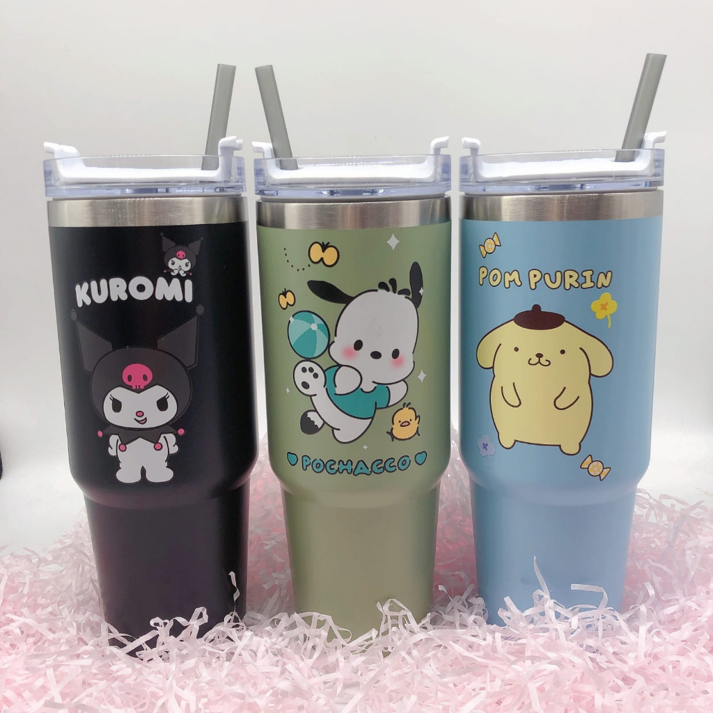 COD BOTOL MINUM TERMOS KARAKTER LUCU DAN POLOS FREE STIKER 3D/VACUUM FLASK STAINLESS 900ML