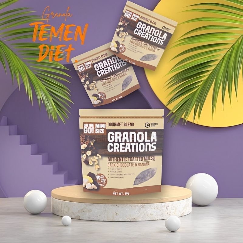 

Granola Creations 60g Dark chocolate & Banana