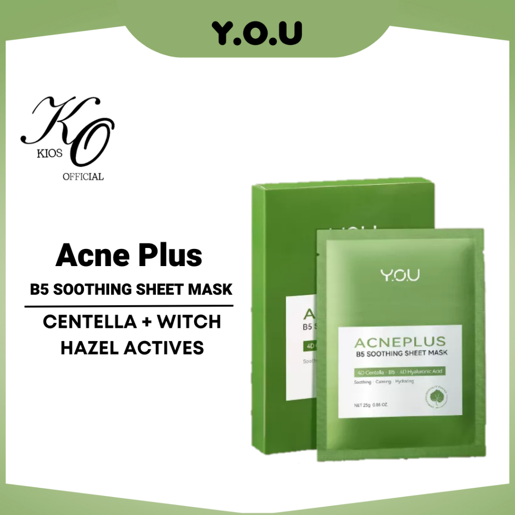 You Acne Plus B5 Soothing Sheet Mask | Masker Jerawat