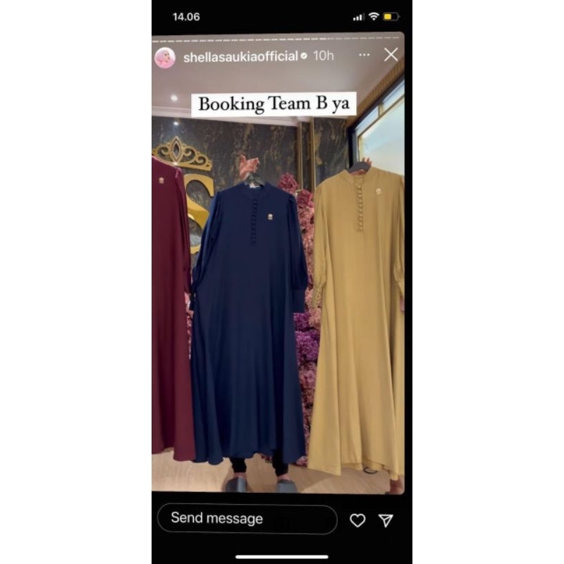 gamis simpel kancing dpn shellasaukia