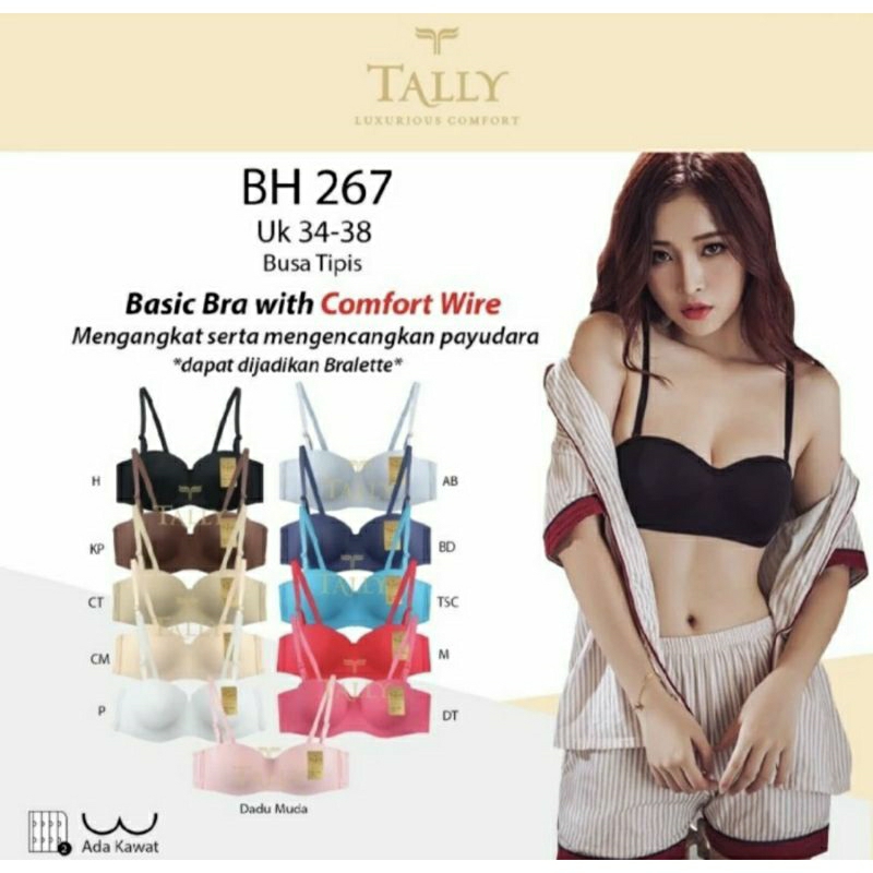 Bra Wanita Setengah Cup Ada Kawat Merek Tally