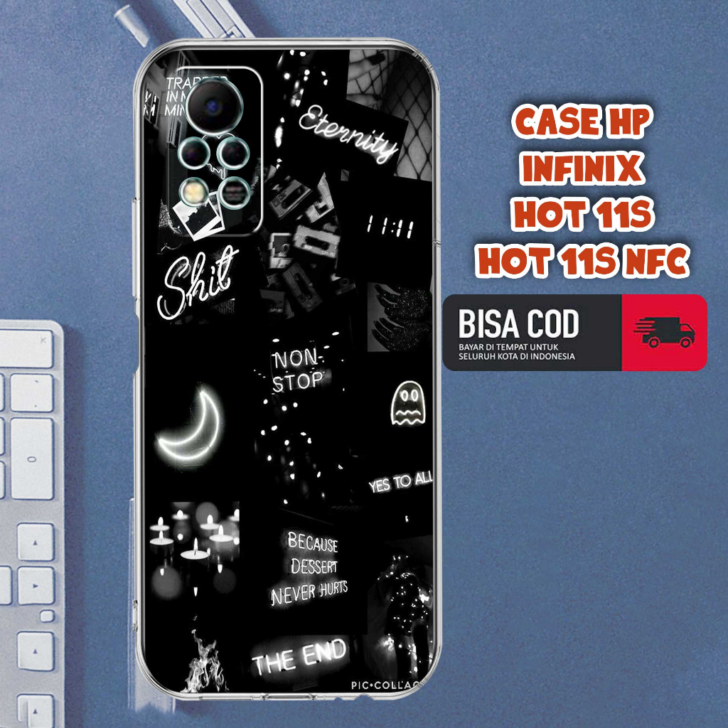 CASE INFINIX HOT 11S NFC MOTIF [AEST4] TERLARIS CASING INFINIX HOT 11S NFC TERBARU CLEAR CASE PROTEC
