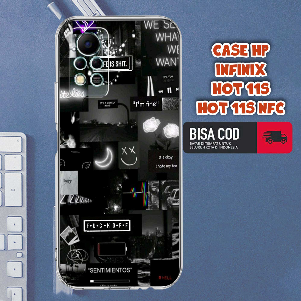 CASE INFINIX HOT 11S NFC MOTIF [AEST1] TERLARIS CASING INFINIX HOT 11S NFC TERBARU CLEAR CASE PROTEC