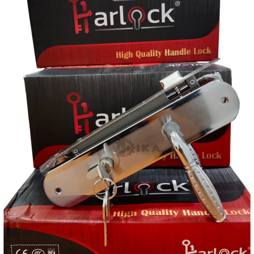 kunci pintu besar 25cm handle pintu komplit full set gagang pintu tebal Kunci Pintu Rumah Besar Kunci Pintu Rumah Pelat Handle pintu besar kunci pintu besar komplit