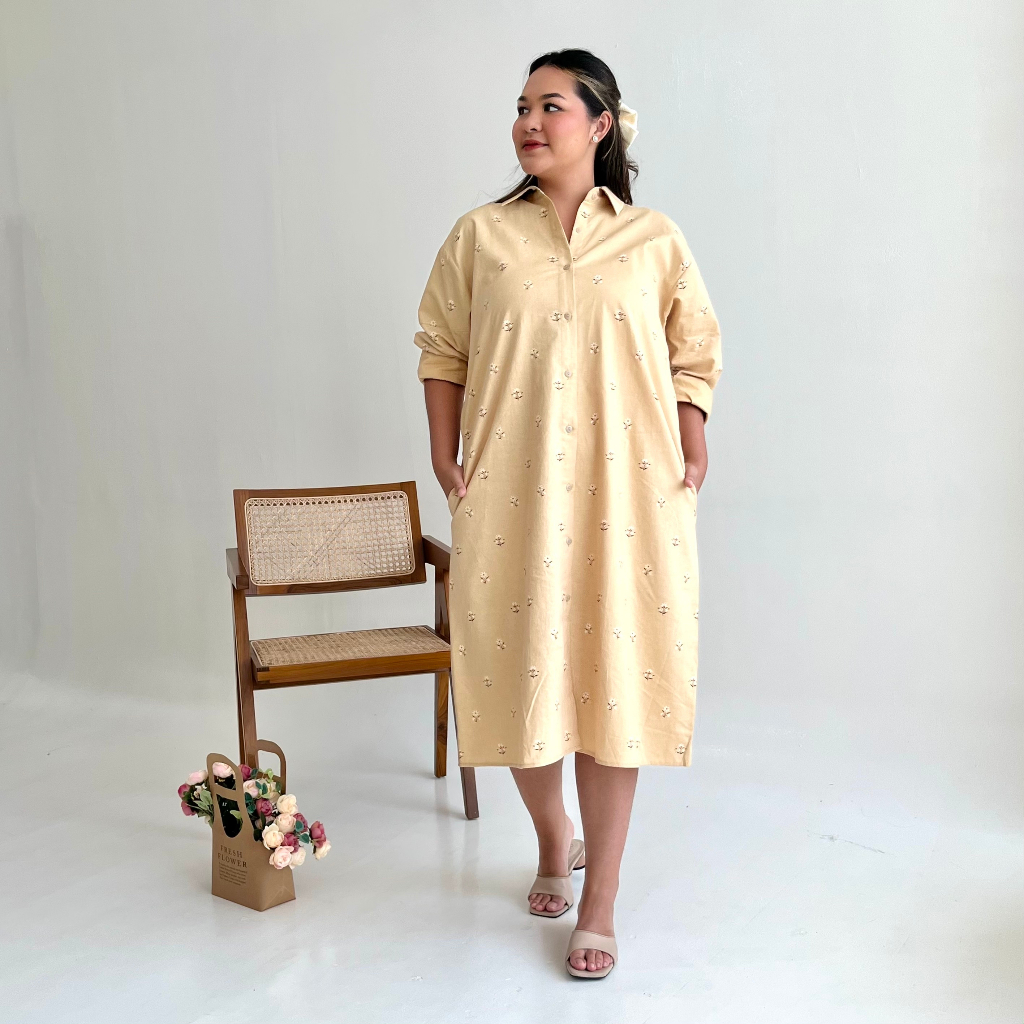 NUNA THE LABEL | Daisy Shirt Dress Kemeja Panjang