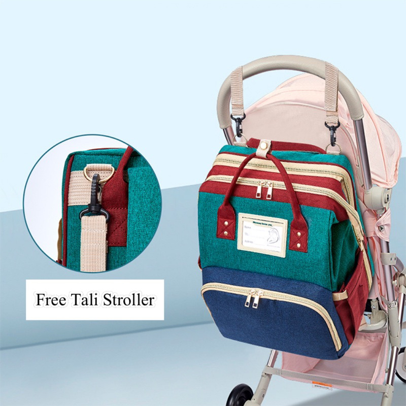 TAS BAYI 6012 - TAS RANSEL BAYI MULTIFUNGSI “MOMMY LOVE YOU” FREE MATRAS TAS PERLENGKAPAN BAYI MULTIFUNGSI RANSEL MUDIK RANSEL ANELLO ANELO - G