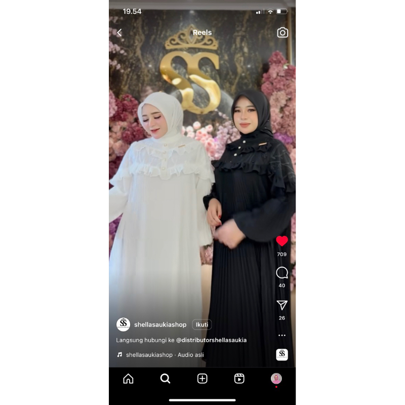 Gamis Hitam sheila saukia