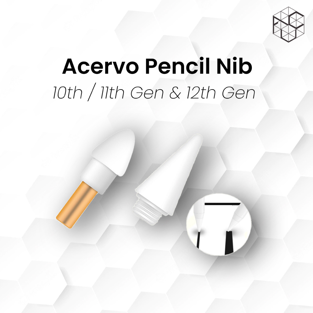 Acervo Pencil Stylus Nib Replacement 10th / 11th / 12th Gen and Universal Stylus Pen for Acervo Stylus Pen Ujung Pena / Pensil Capacitive Pencil