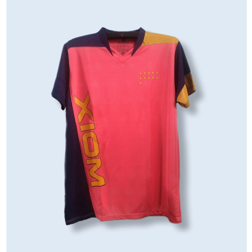 XIOM - Kaos / Jersey Olah raga Tenis Meja Pingpong - Merah Saleem