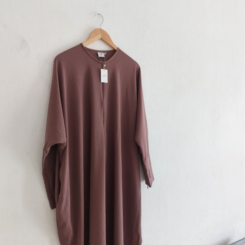 PRELOVED GAMIS ABAYA BY DHEAMBUN PROJECT  DAMA 1 REBORN WARNA PLUM