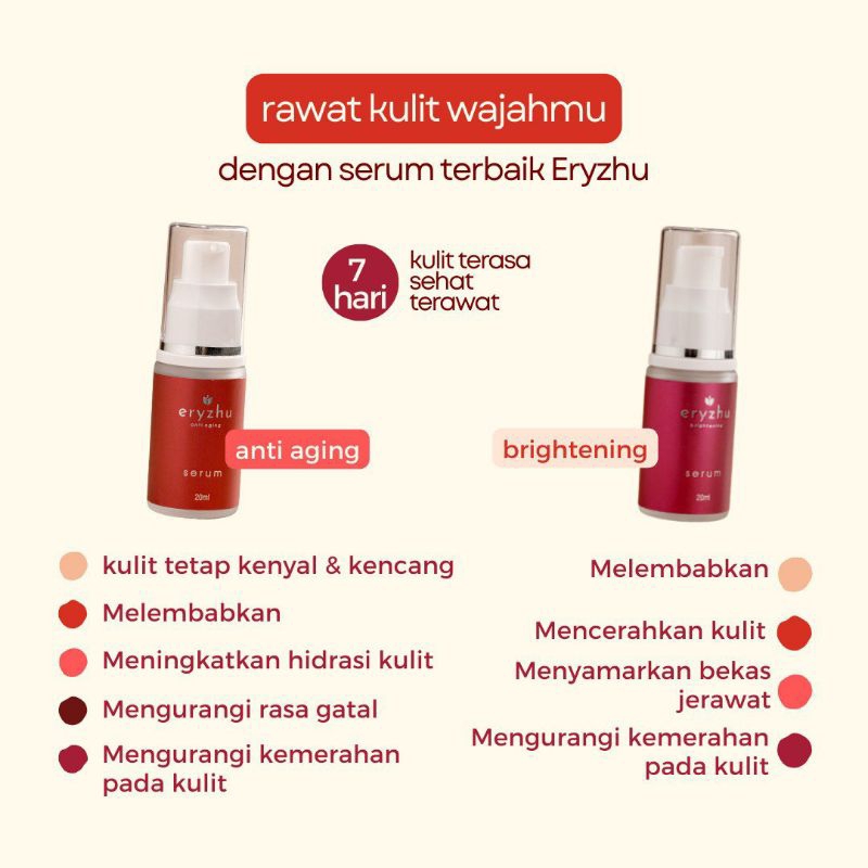 Eryzhu Serum Brightening dan Anti Aging