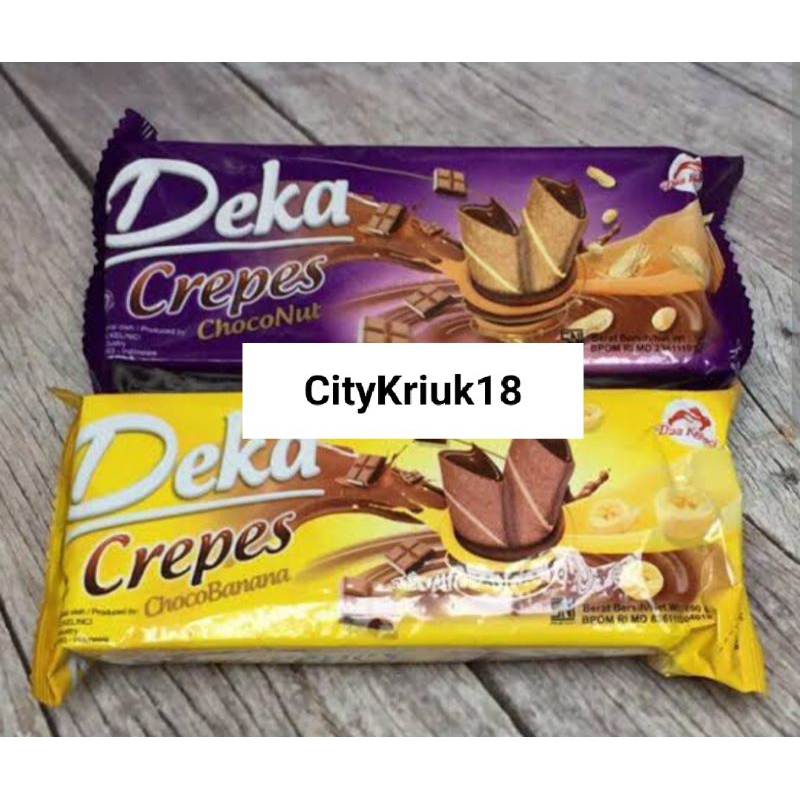 

Deka Crepes Kemasan Choco Nut Choco Banana 90Gram