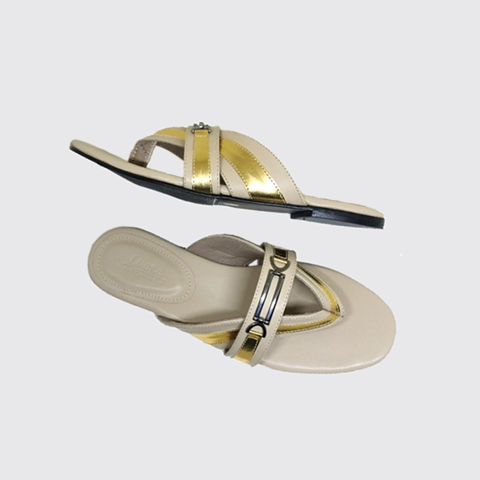 Flip Flop Jenna - Sandal Flat Wanita (Ukuran Besar Kaki Jumbo) Sendal Pesta Santai Jepit Capit Mewah Cantik Cewek Big Size