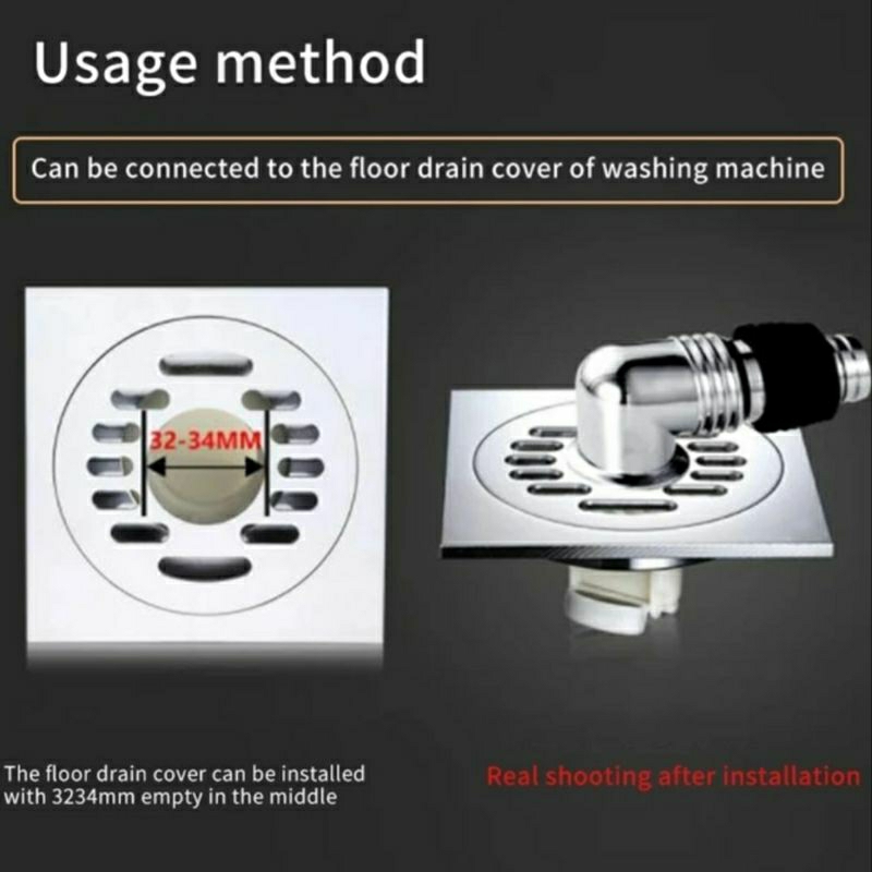 Floor Drain Mesin Cuci Lantai Drain Joint Snap Joint Universal Sealing Ring Gorong-gorong Special Siku Pipa Joint Alat Cuci Rumah Tangga